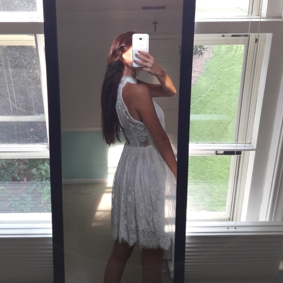 Free People White Lace Dress - Picture 2 of 3